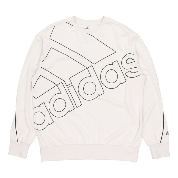 

Толстовка Adidas U Favs Q1 Swt Logo Printing Sports Pullover Round Neck Bauxite Brown, Коричневый