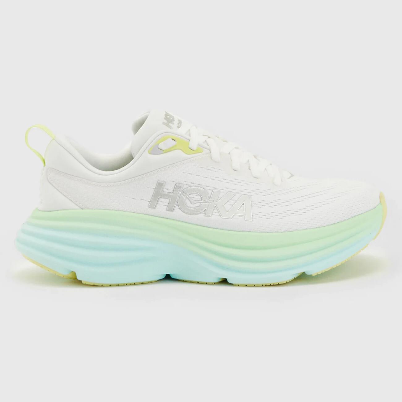 

Кроссовки Hoka Bondi 8, белый/зеленый/голубой