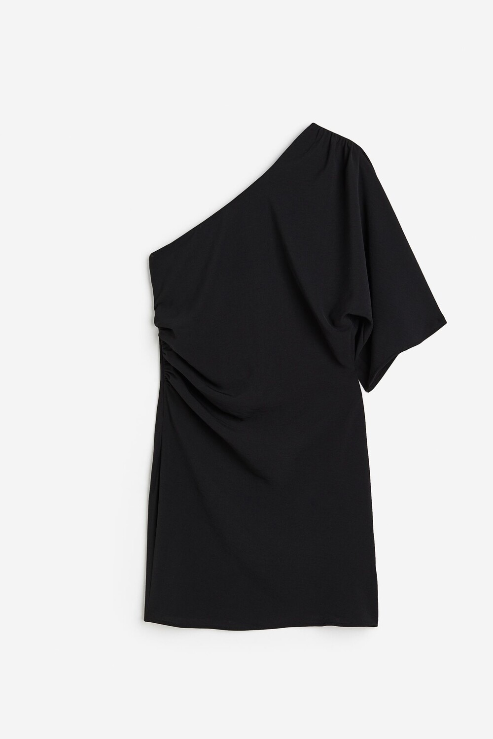 

Платье H&M Draped One-shoulder, черный