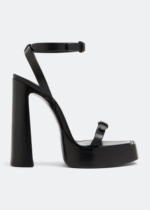 

Сандалии SAINT LAURENT Platz platform sandals, черный