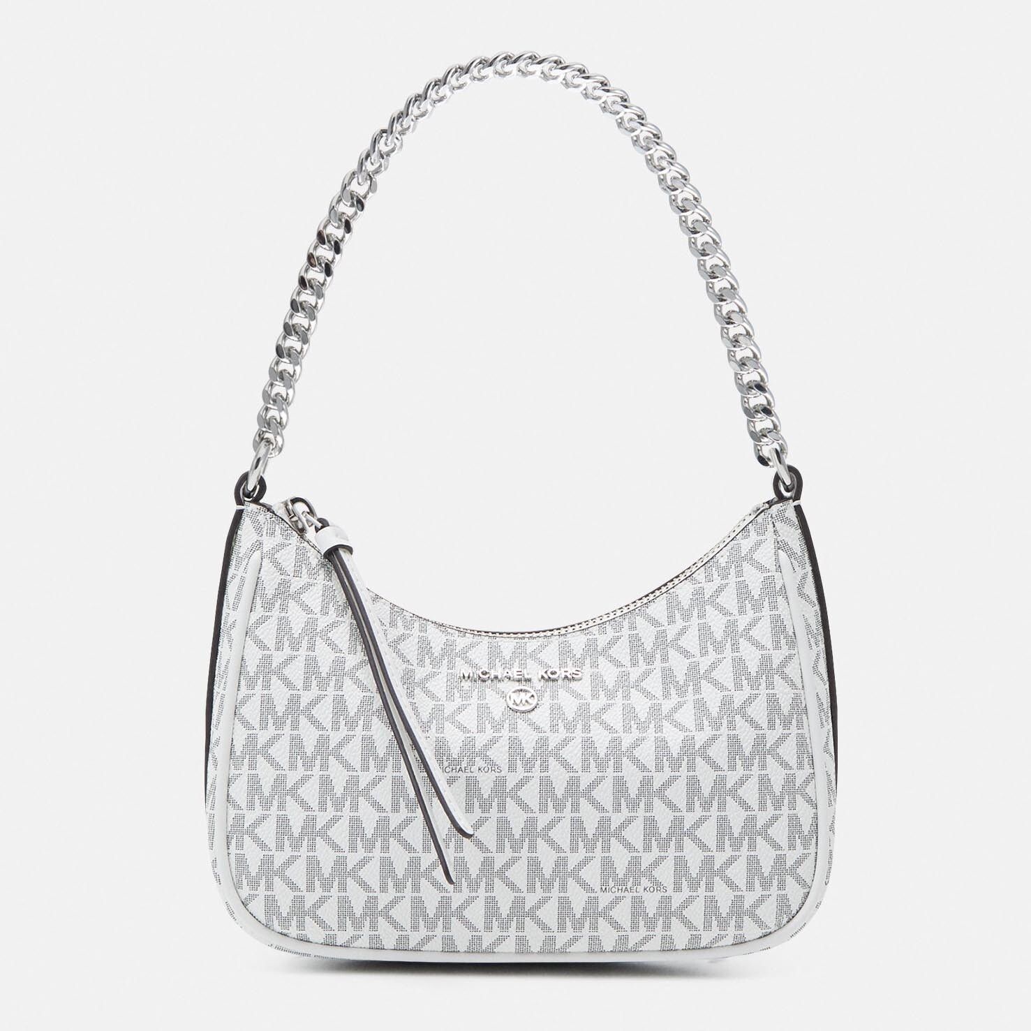 

Сумка хобо Michael Kors Jet Chain Pouchette, бело-оптический