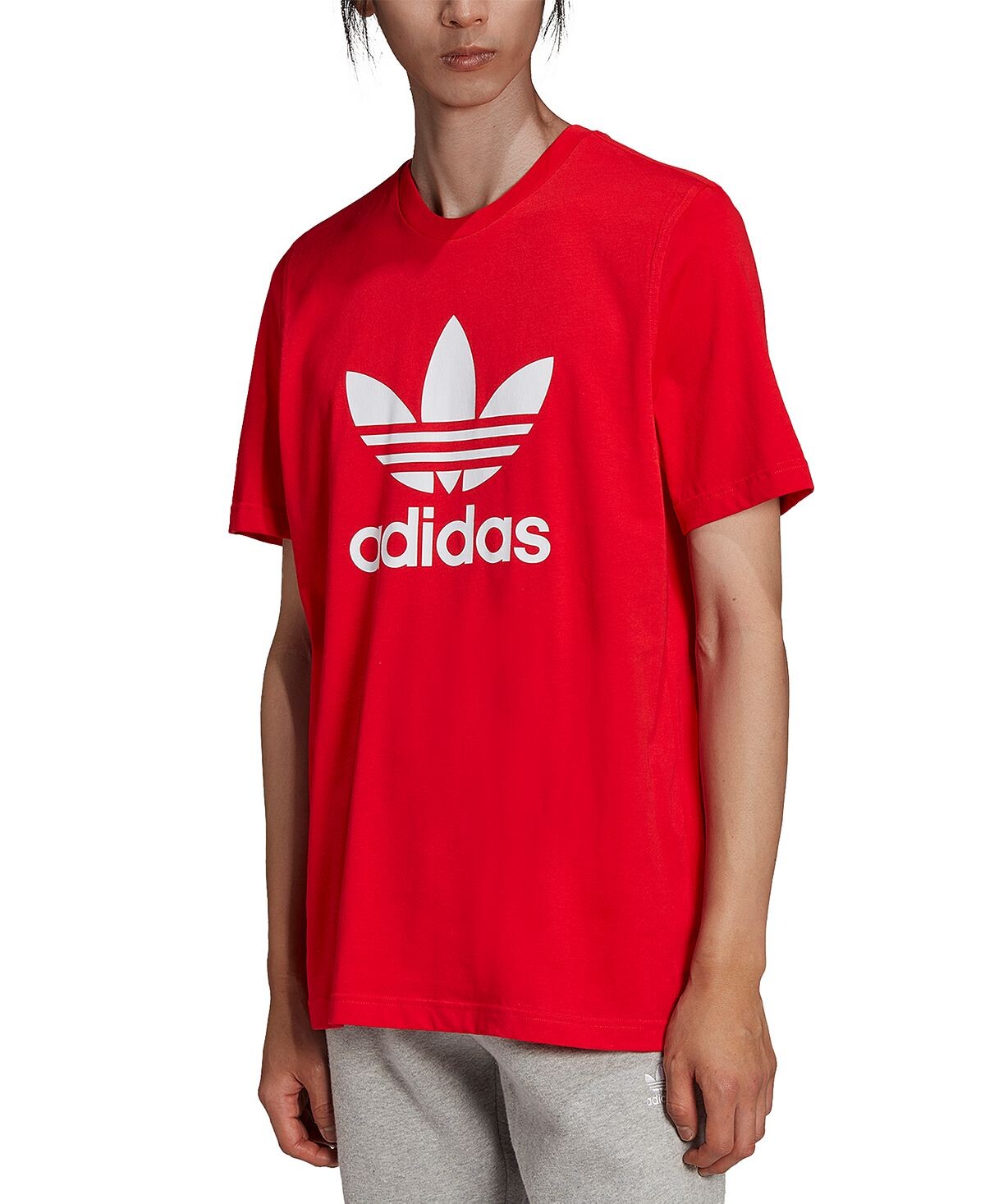 

Мужская футболка с трилистником originals adidas, красный