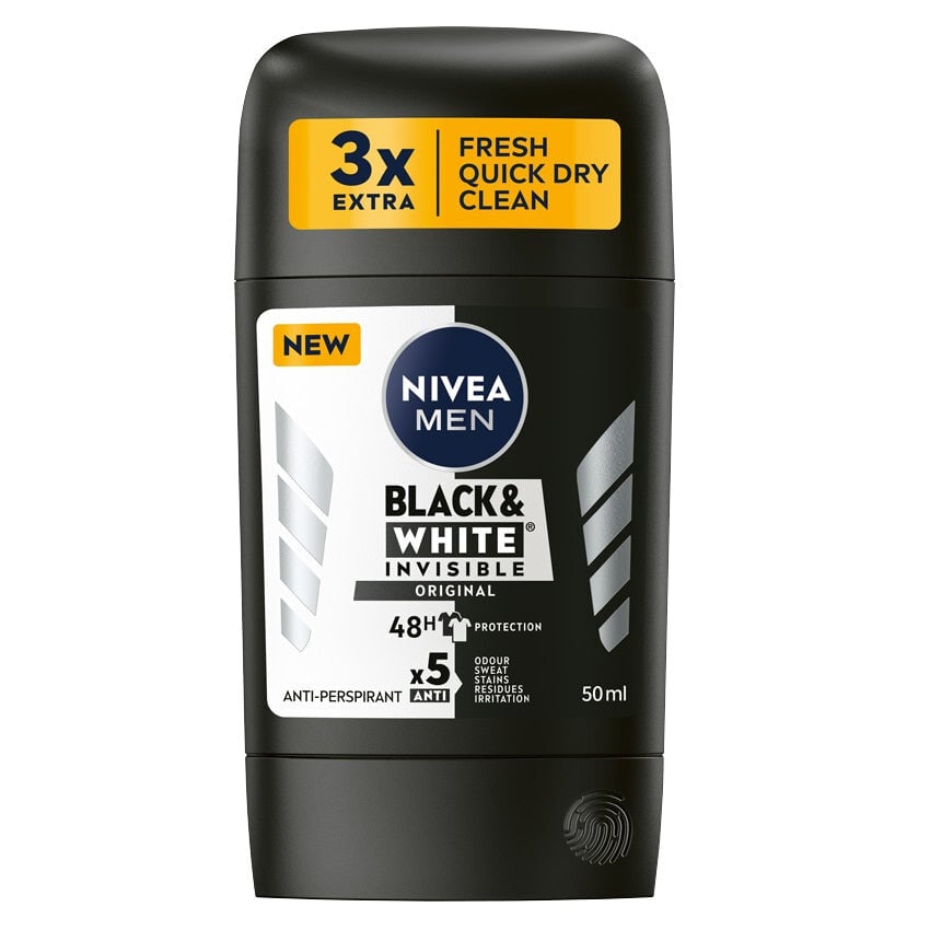 

Nivea Стик-антиперспирант Men Black&White Invisible Original 50мл