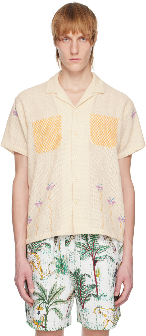 

Рубашка Off-White с вышивкой HARAGO