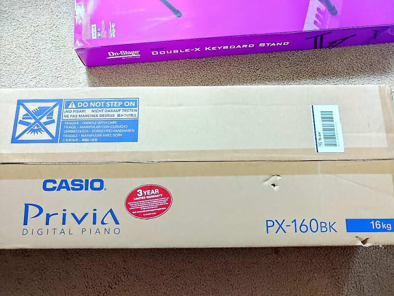 

Casio Privia PX-160BK 2020 - черный с подставкой и скамейкой