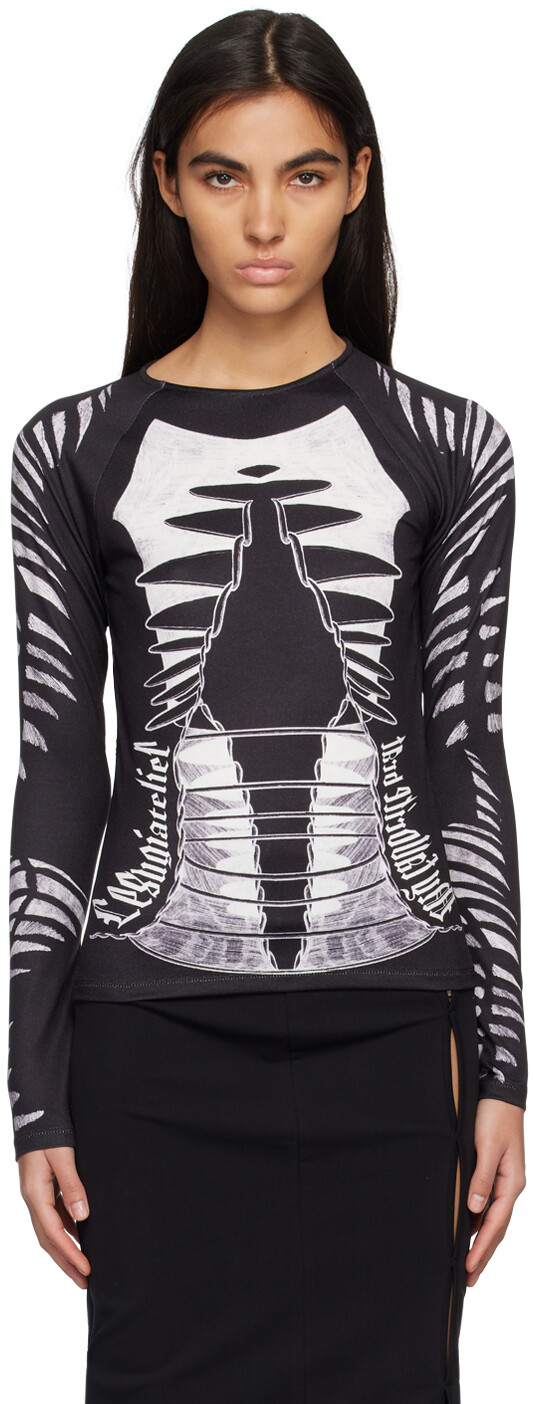 

Футболка с длинным рукавом Black Bones lesugiatelier, Черный