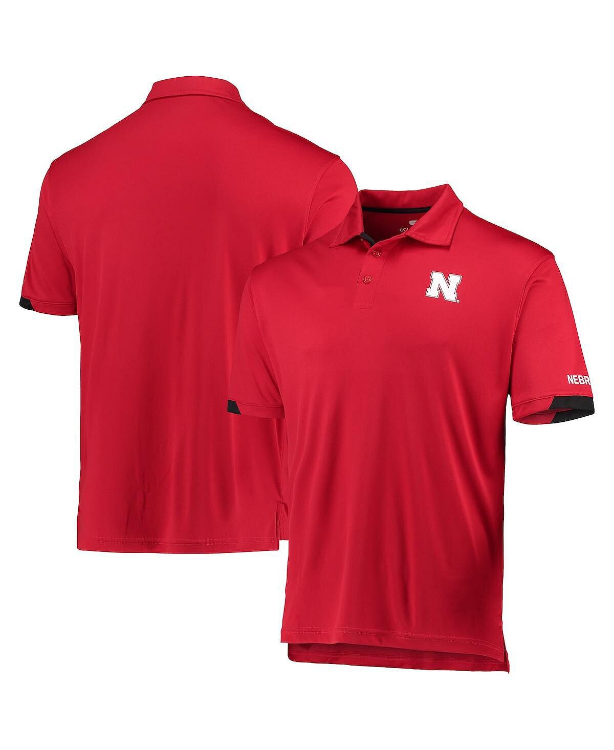 

Мужская рубашка поло scarlet nebraska huskers santry Colosseum