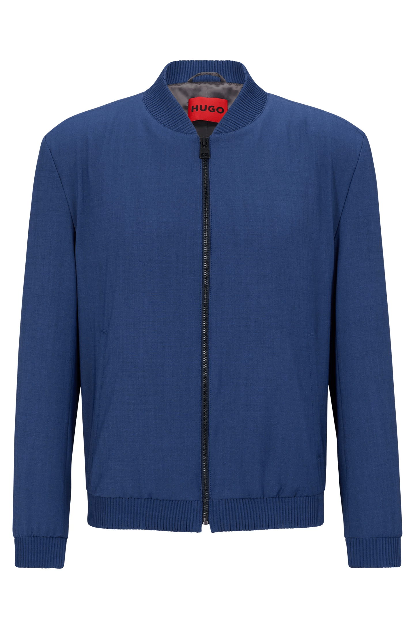 Жакет Hugo Boss Slim-Fit Jacket In Performance-Stretch Mohair-Look Fabric, темно-синий джинсы uniqlo selvedge stretch slim fit темно синий