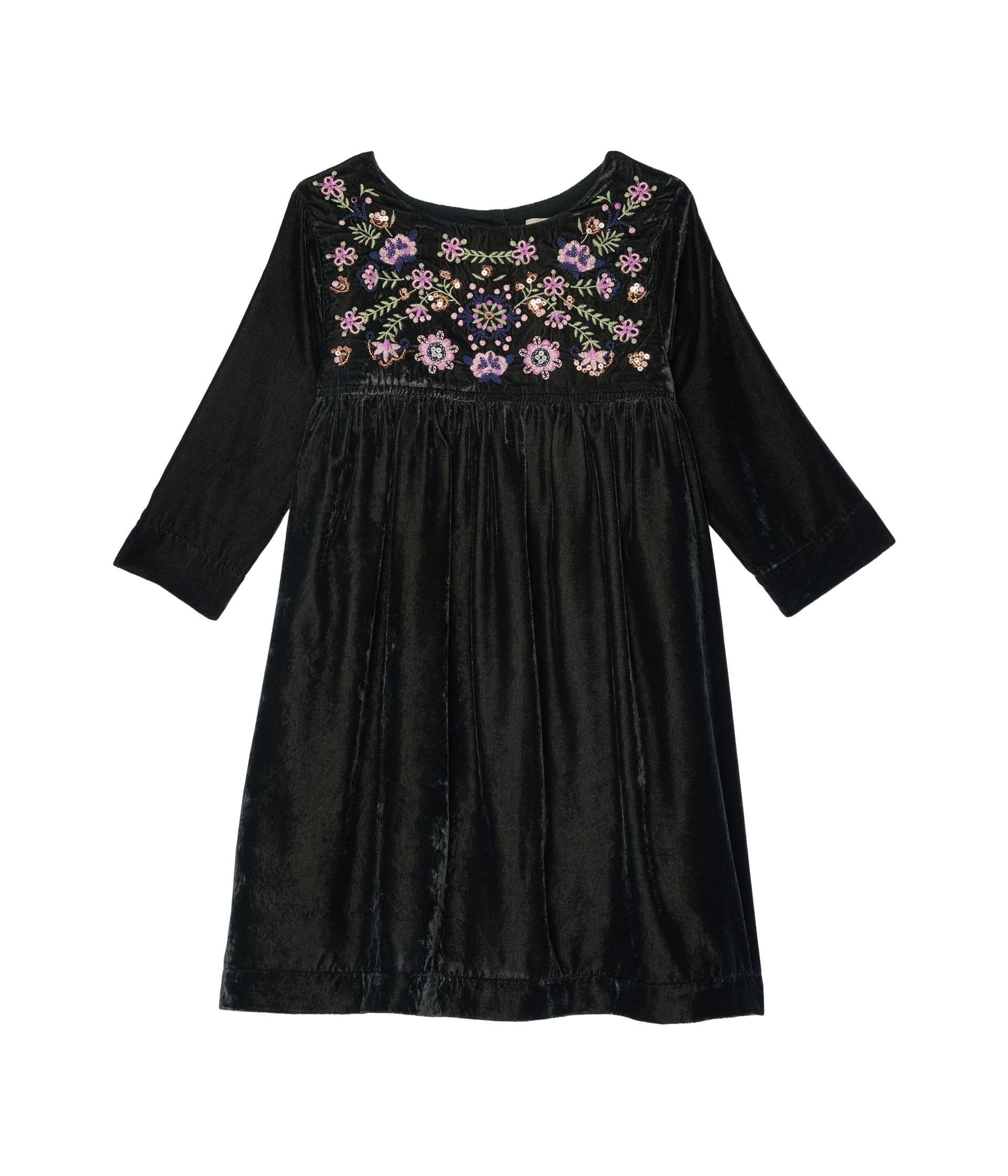 цена Платье PEEK, Embroidered Velvet Dress