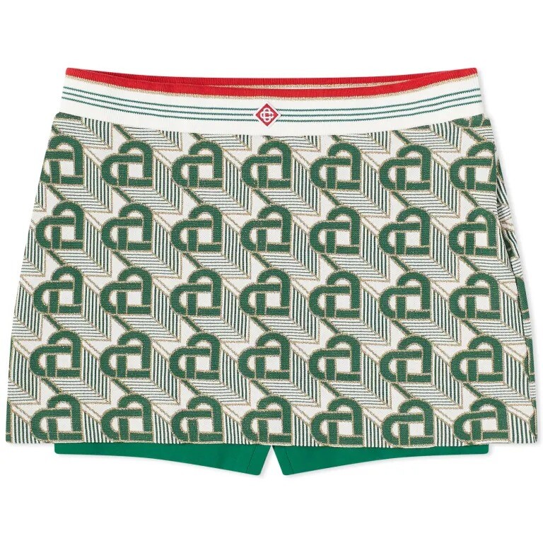 

Мини-юбка Casablanca Heart Monogram, зеленый