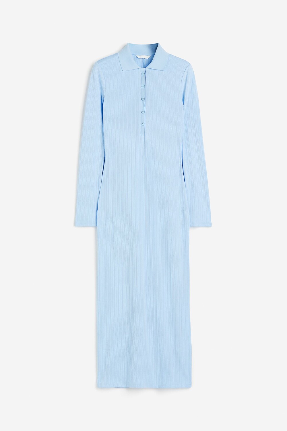 

Платье H&M Collared Jersey, голубой, Синий, Платье H&M Collared Jersey, голубой