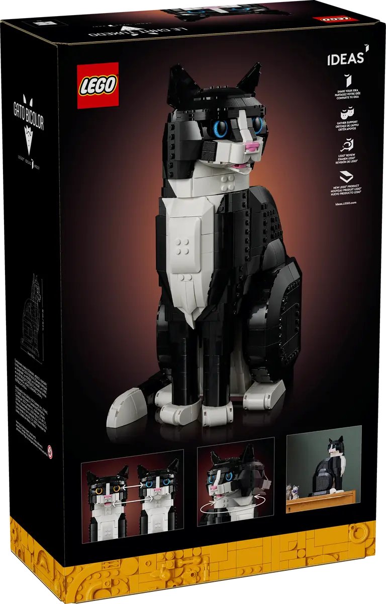 Конструктор Lego Ideas Tuxedo Cat 21349, 1710 деталей – купить с доставкой  из-за рубежа через платформу «CDEK.Shopping»