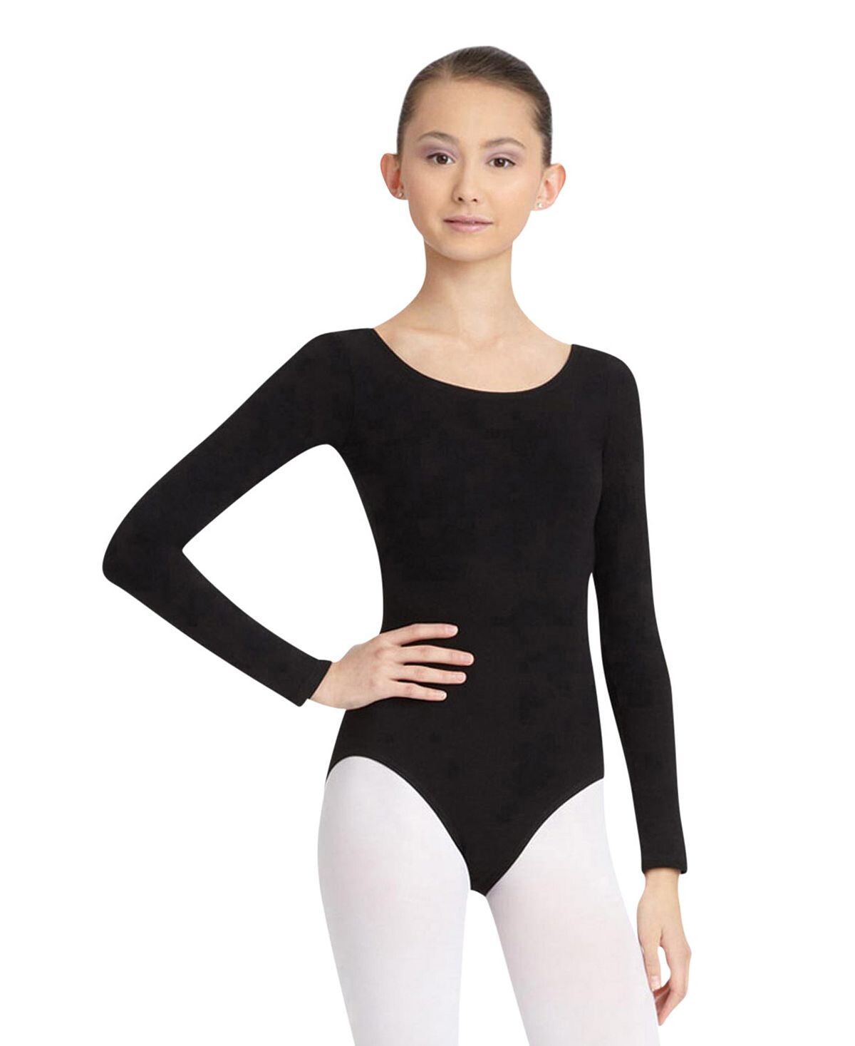 

Купальник с длинным рукавом Capezio, черный