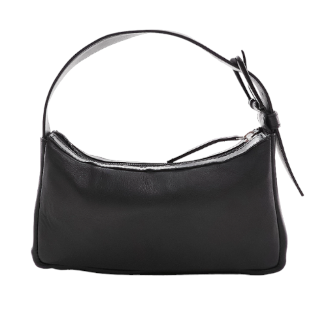 Сумка Asos Design Leather, черный сумка пельмень кожаная золотой клатч lmr 9919 8j