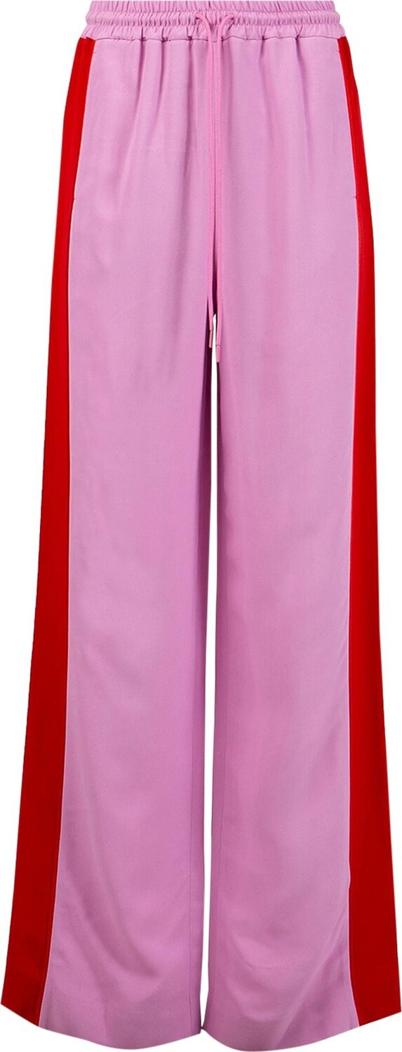 

Брюки Burberry Side Stripe Wide Leg Pant Primrose Pink, розовый