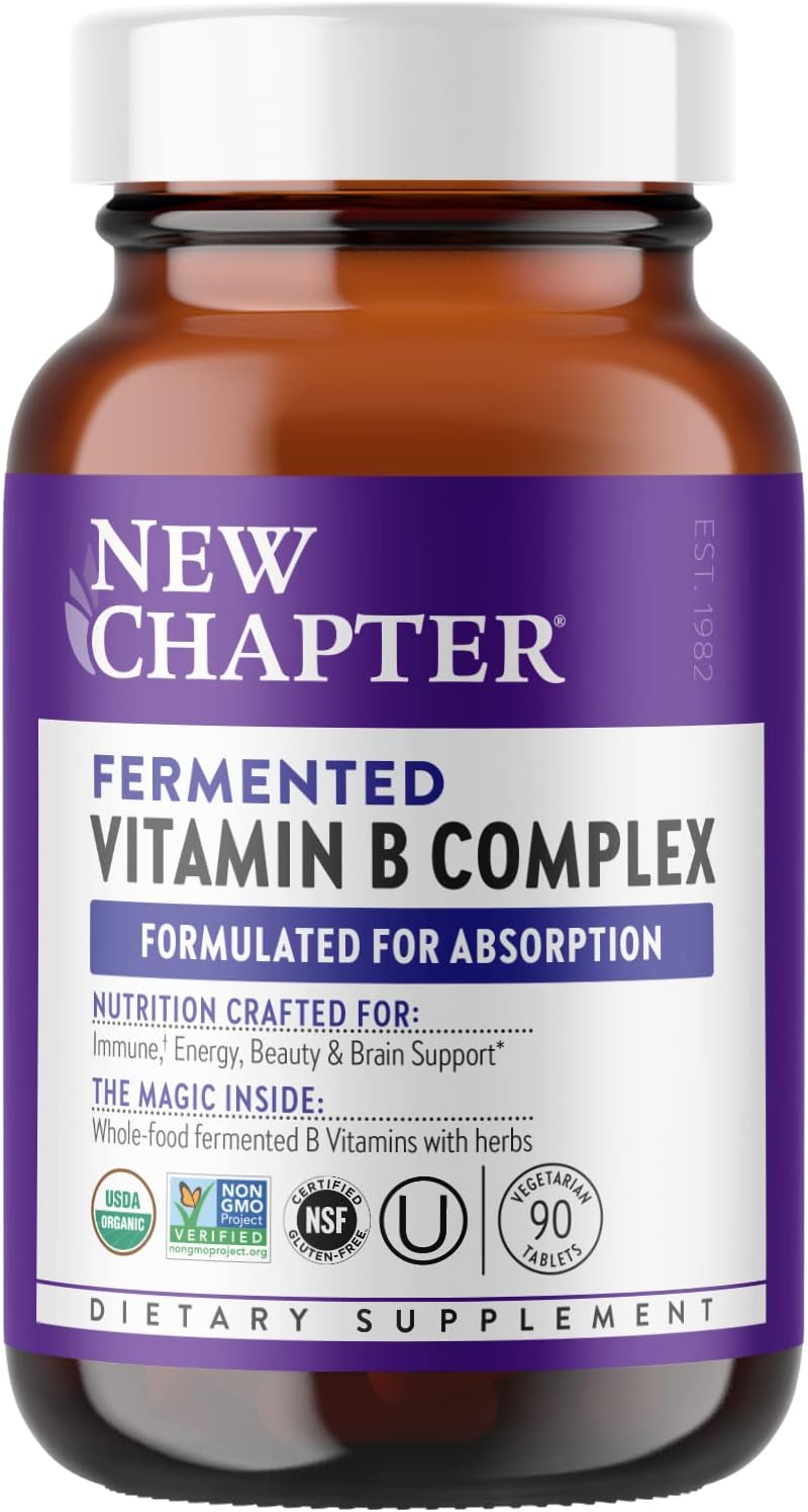 Витамины группы B New Chapter Fermented Vitamin B Complex, 90 таблеток new chapter fermented vitamin c 60 vegan tablets