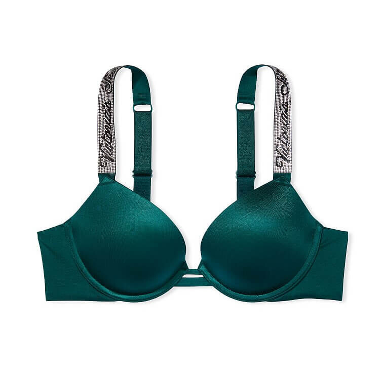 

Бюстгалтер Victoria's Secret Very Sexy Shine Strap Push-Up, темно-зеленый