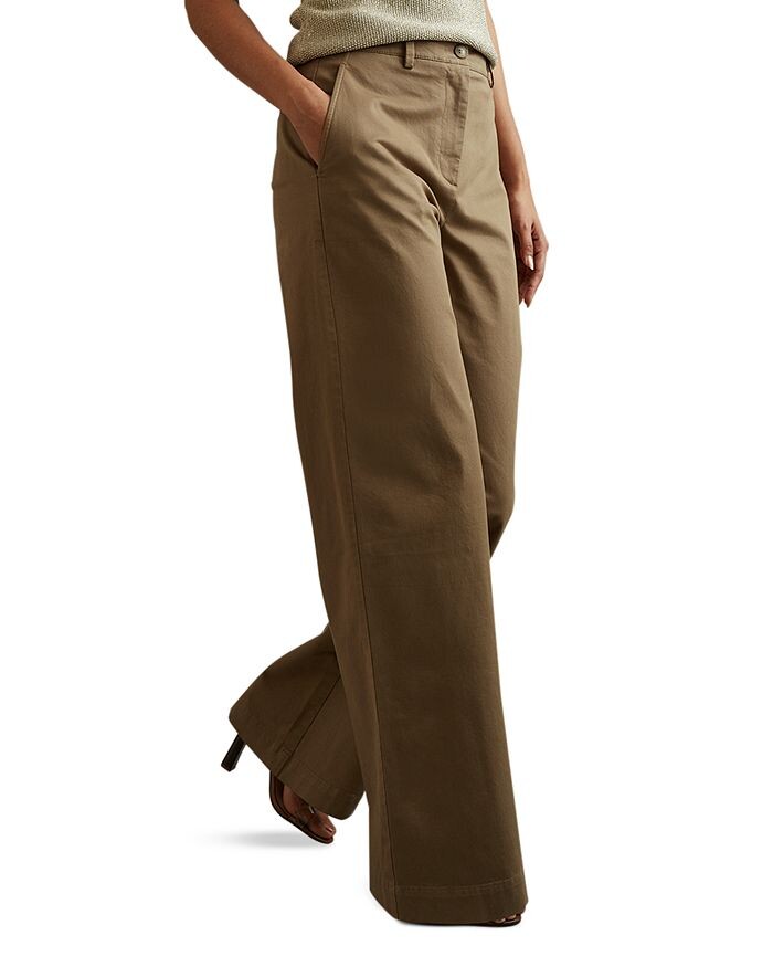 

REISS Eva Широкие брюки, коричневый