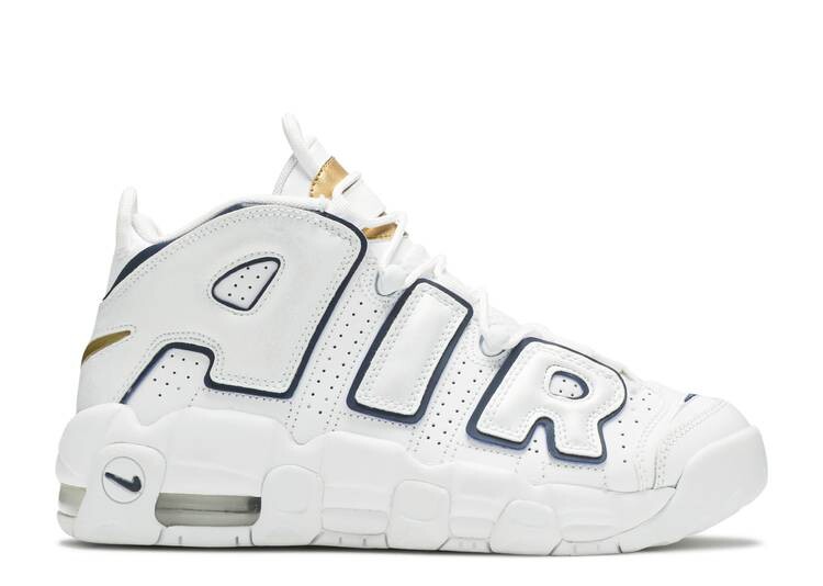

Кроссовки Nike AIR MORE UPTEMPO GS 'MIDNIGHT NAVY', белый