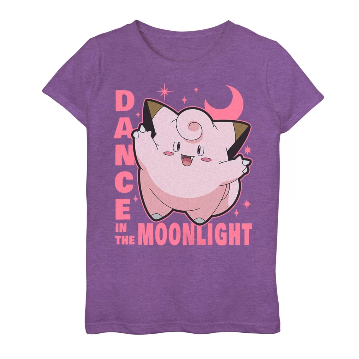 

Футболка с рисунком Pokémon Clefairy Dance Moon для девочек 7–16 лет Licensed Character