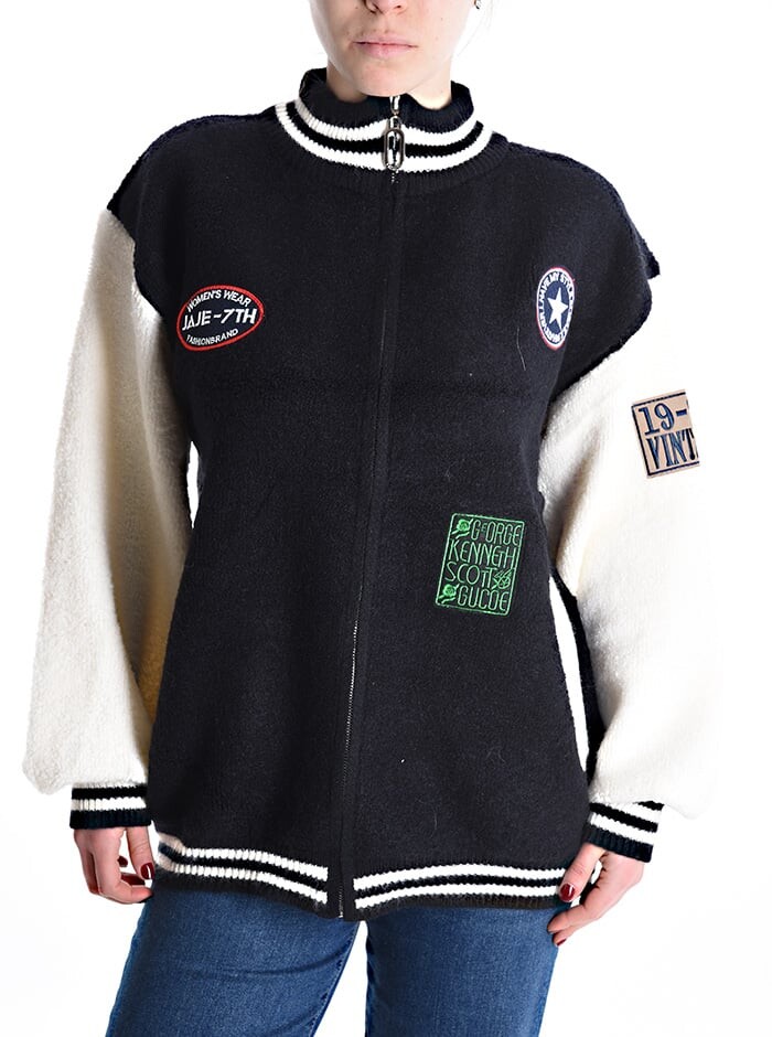 

Куртка Rollneck на молнии с карманами, черный