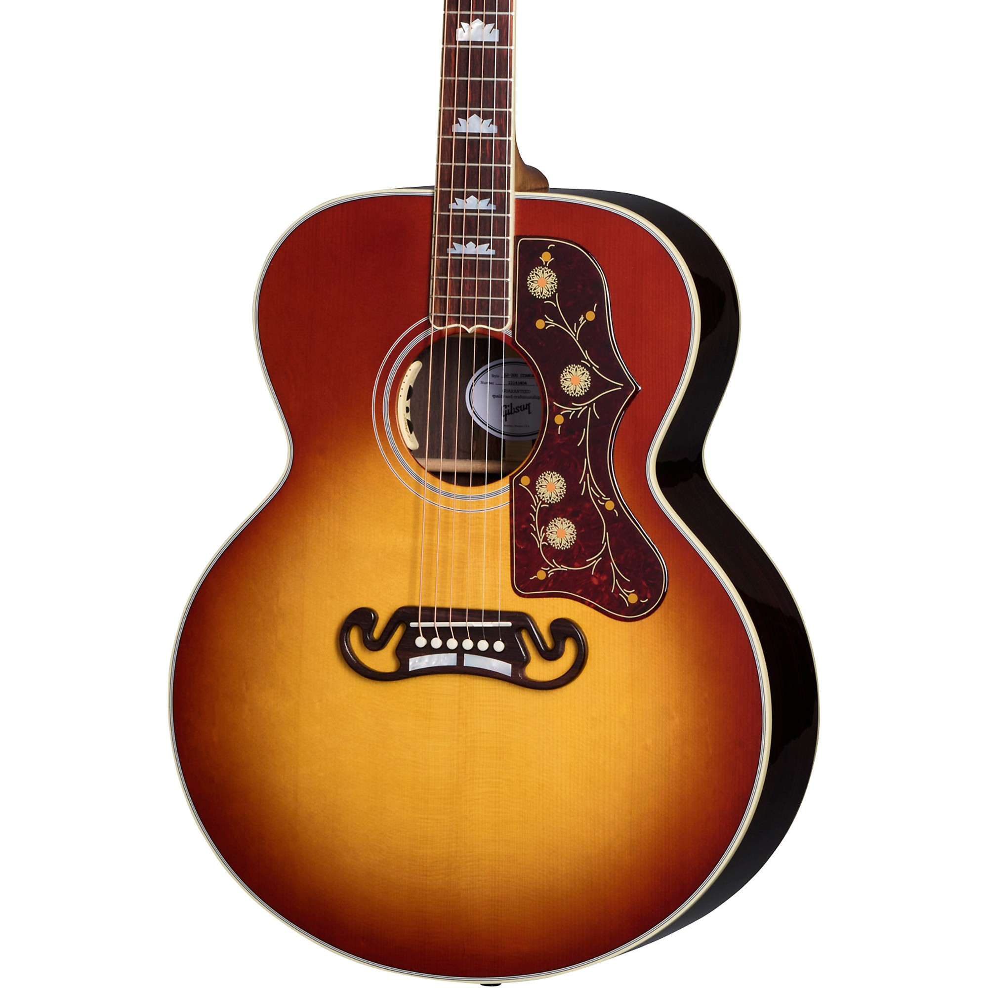 Акустически-электрическая гитара Gibson SJ-200 Standard Rosewood Rosewood Burst акустическая гитара gibson sj 200 standard autumn burst
