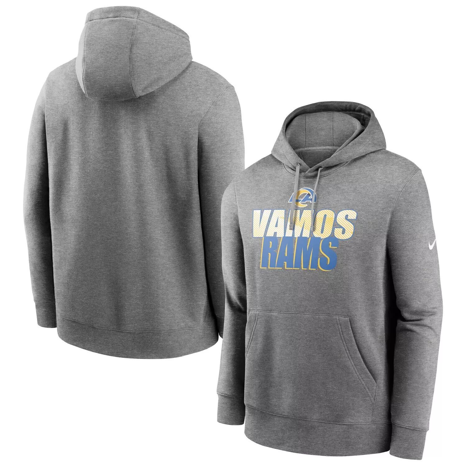 

Мужской темно-серый пуловер с капюшоном Los Angeles Rams Fan Gear Local Club Nike