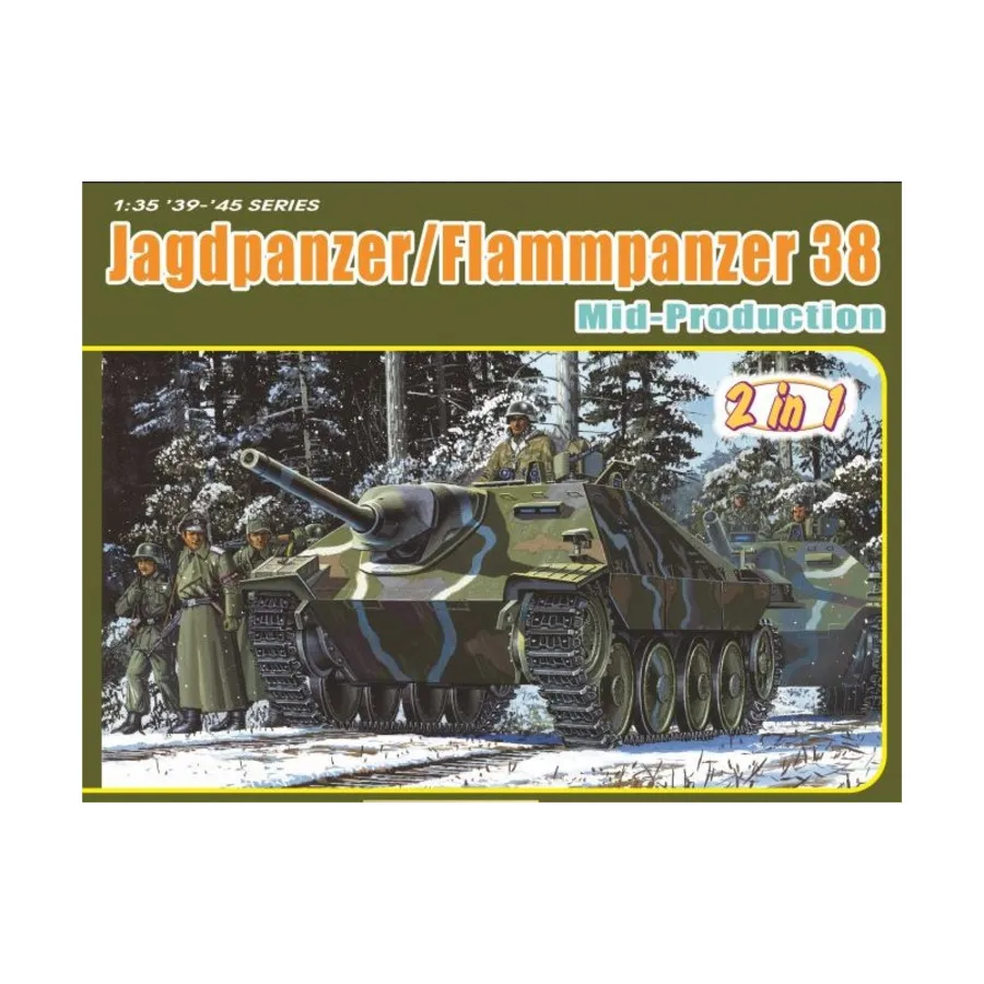 

Среднесерийный танк Jagdpanzer/Flammpanzer 38, Dragon Models - '39 to '45 Series - Germany (1:35)