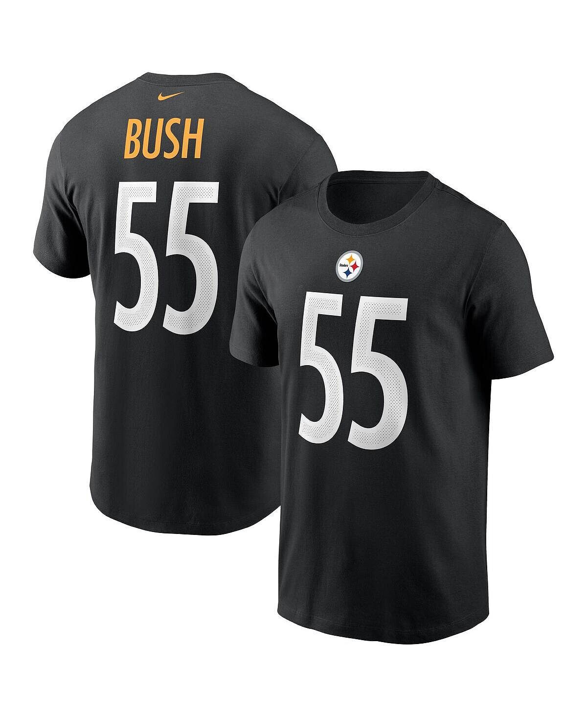 

Мужская футболка devin bush black pittsburgh steelers с именем и номером Nike, черный