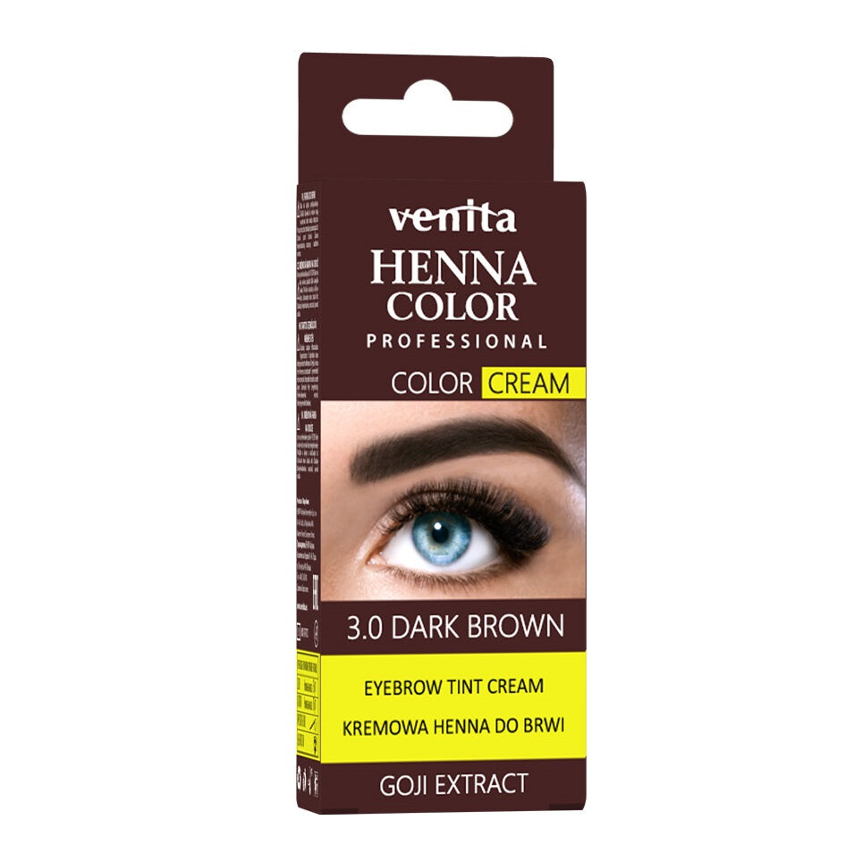 

Venita Хна Color Cream хна для бровей и ресниц кремовая 3.0 Dark Brown 30г