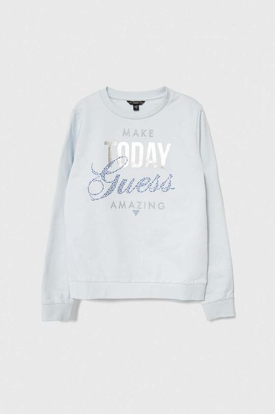 

Детская хлопковая толстовка Guess, синий