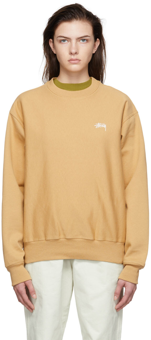 

Хлопковая толстовка светло-коричневого цвета Stüssy