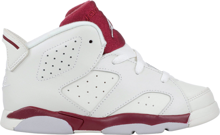 

Кроссовки Air Jordan 6 Retro BT Maroon, белый