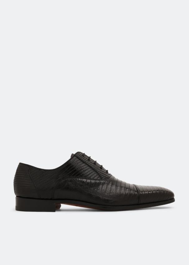 

Оксфорды MAGNANNI Lizard Oxford lace-up shoes, черный