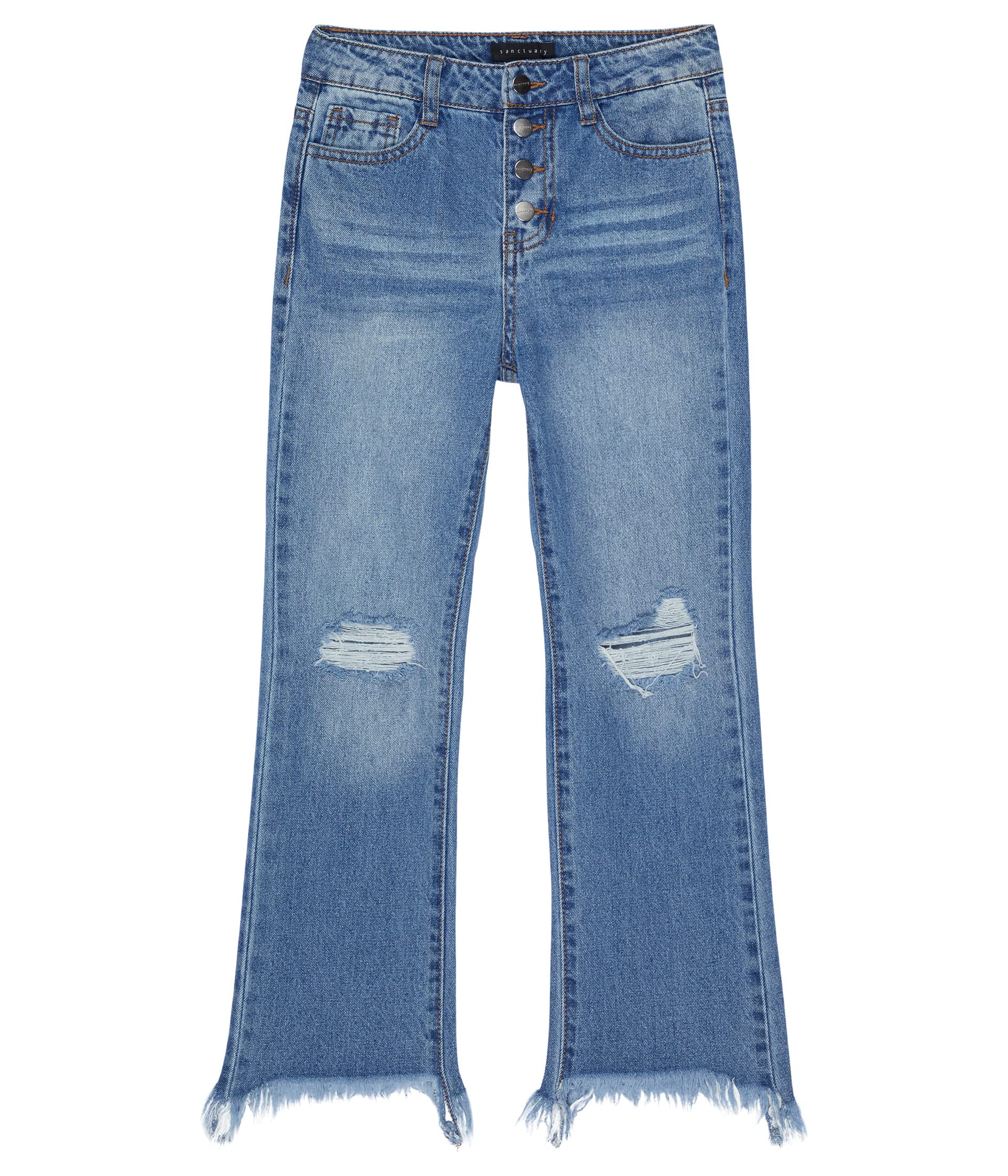 цена Джинсы Sanctuary Kids, High-Waist Straight Leg Jeans