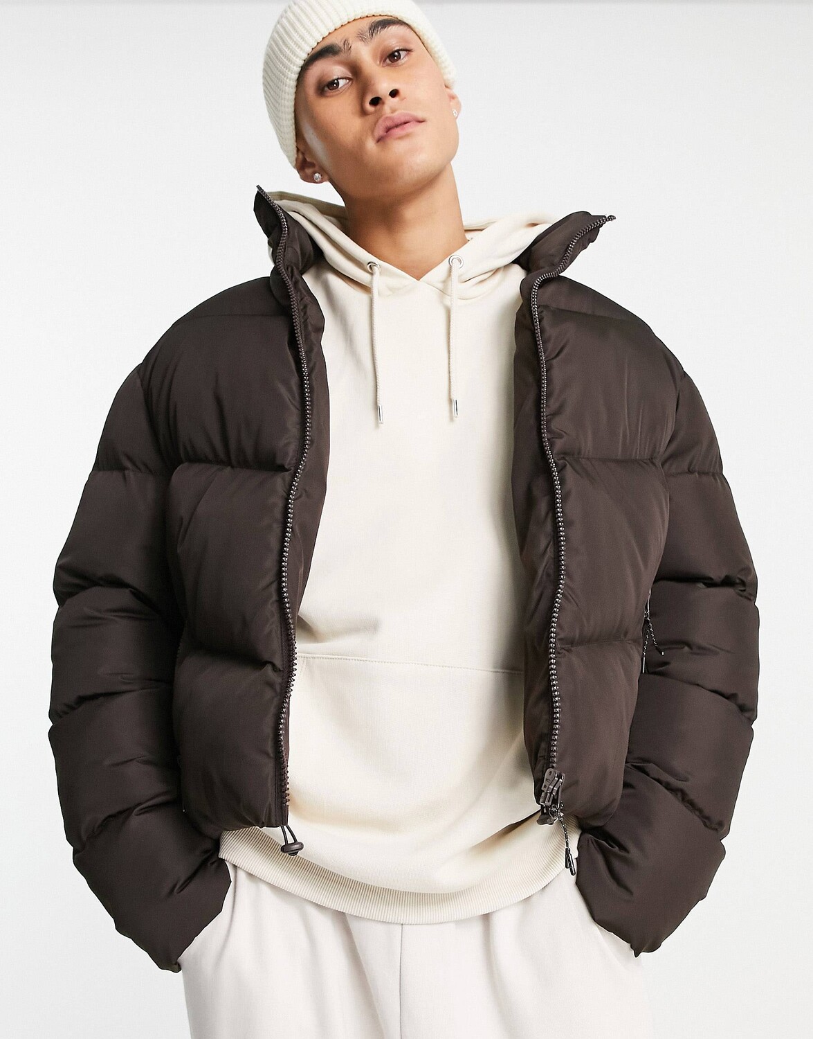 

Коричневый пуховик ASOS DESIGN
