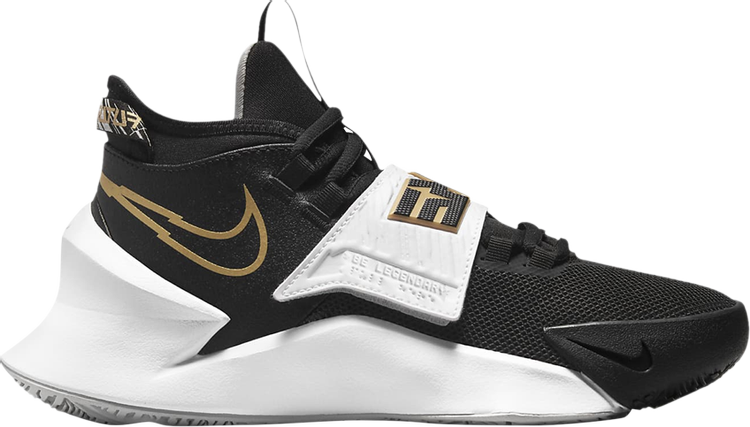 Кроссовки Nike Future Court 3 GS 'Black White Metallic Gold', черный