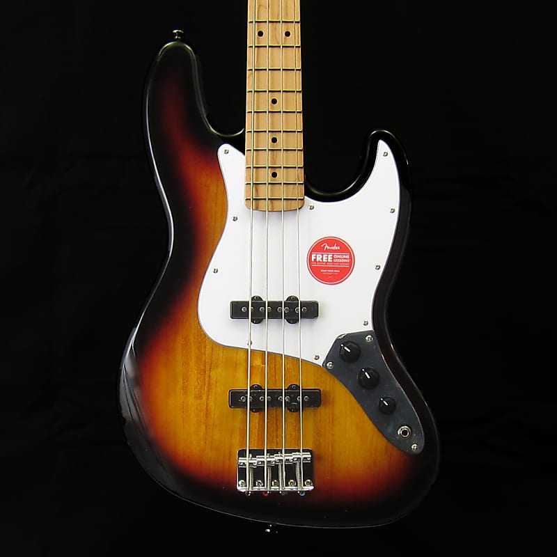 Гитара Squier Affinity Jazz Bass, кленовый гриф, белый