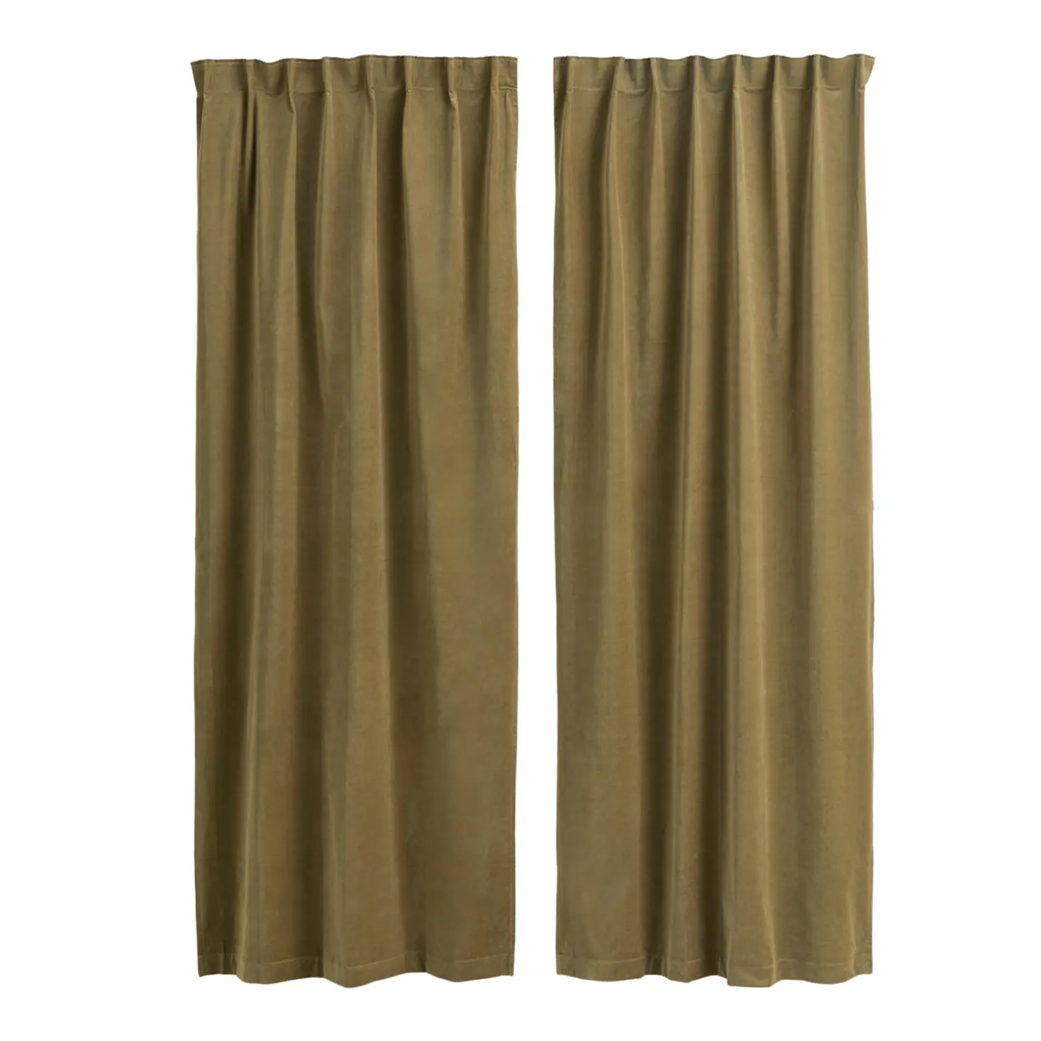 

Шторы H&M Home 2-pack Velvet Panels, 2 предмета, темно-зеленый