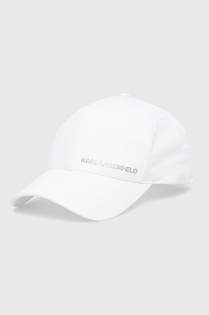 

Бейсбольная кепка Карла Лагерфельда Karl Lagerfeld, белый