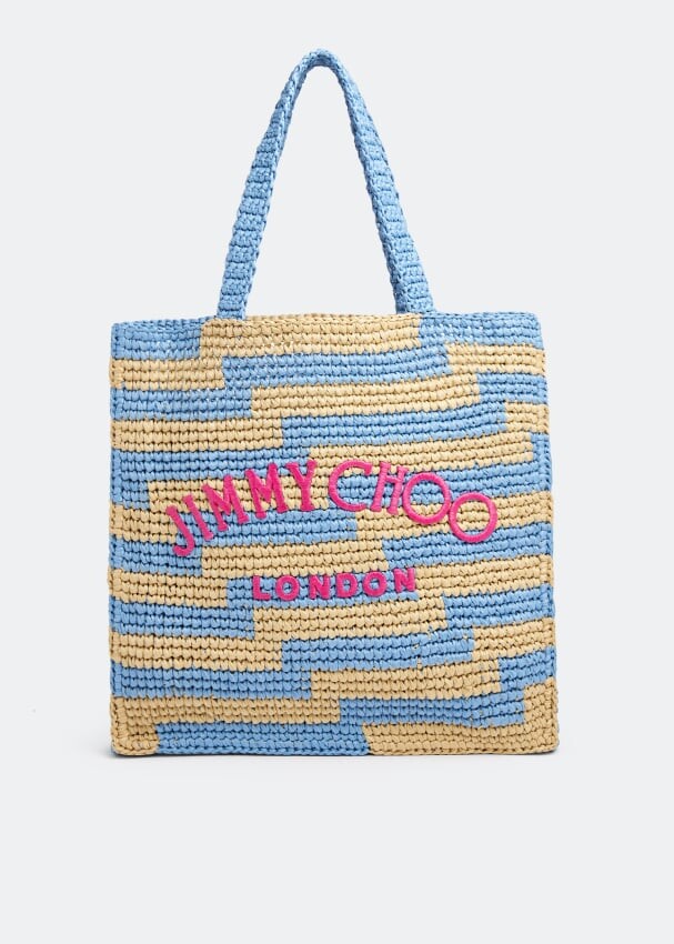 

Сумка-тоут JIMMY CHOO Beach small tote bag, синий
