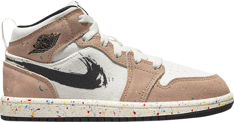 Air Jordan 1 Mid SE PS Brushstroke Paint Splatter CDEK.Shopping