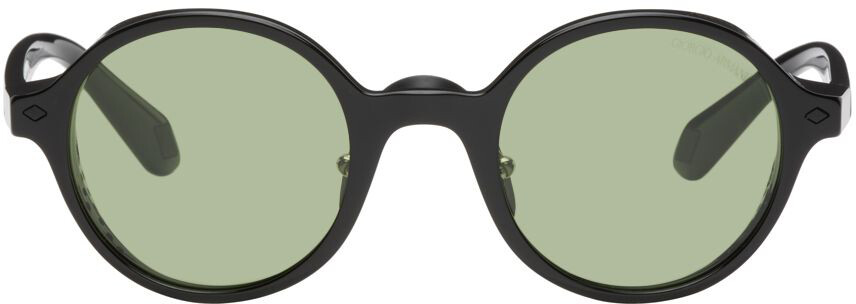 

Черные круглые солнцезащитные очки Giorgio Armani