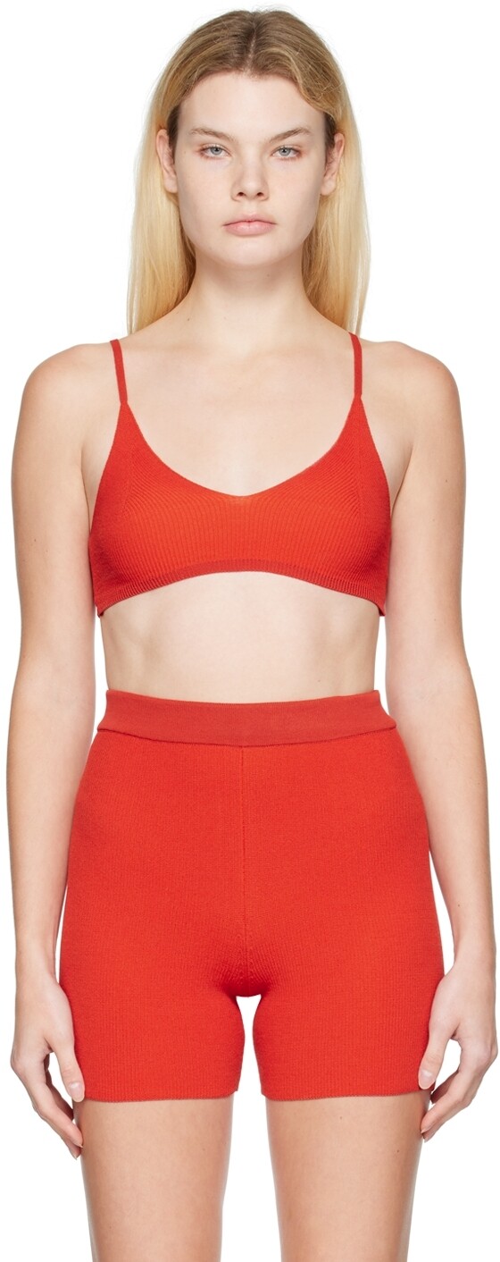 

Красный бюстгальтер Le Papier ‘Le Bandeau Valensole’ Jacquemus