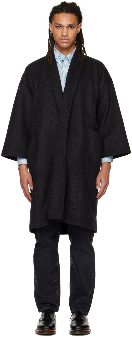 

Эксклюзивное серое пальто SSENSE Naked & Famous Denim, Серый