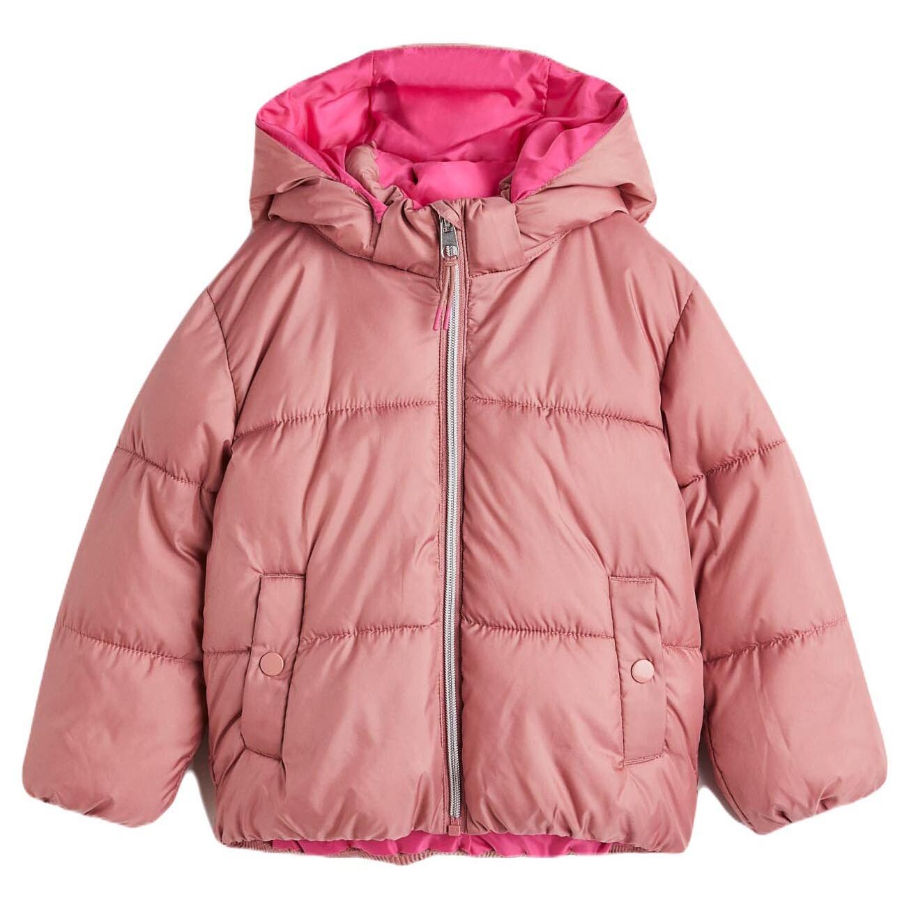 

Куртка H&M Padded Hooded, розовый