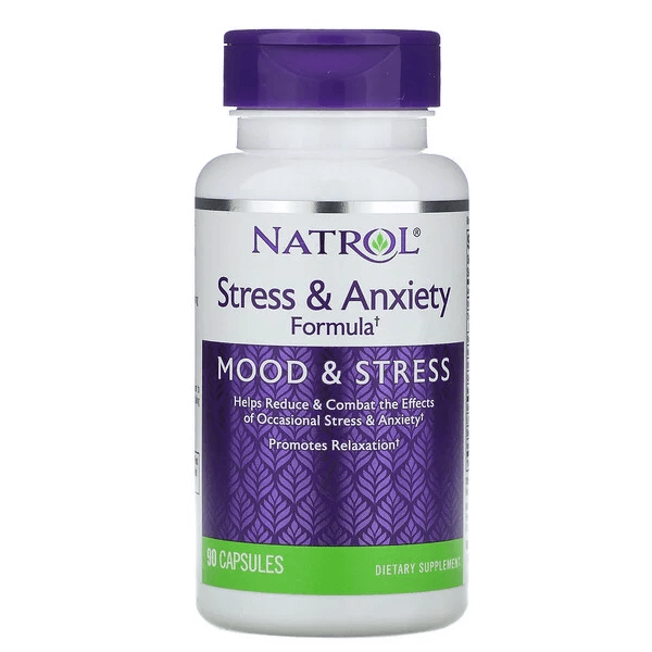 Формула от стресса и тревожности Natrol, 90 капсул средство от стресса и тревожности natrol два блистера по 30 таблеток