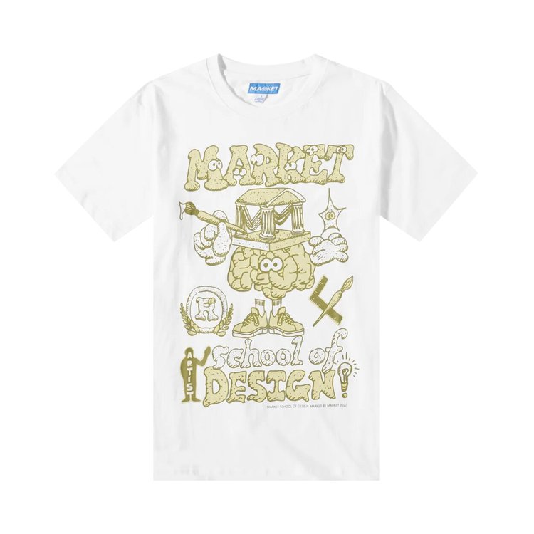 Футболка Market School Of Design T-Shirt 'White', белый - фото