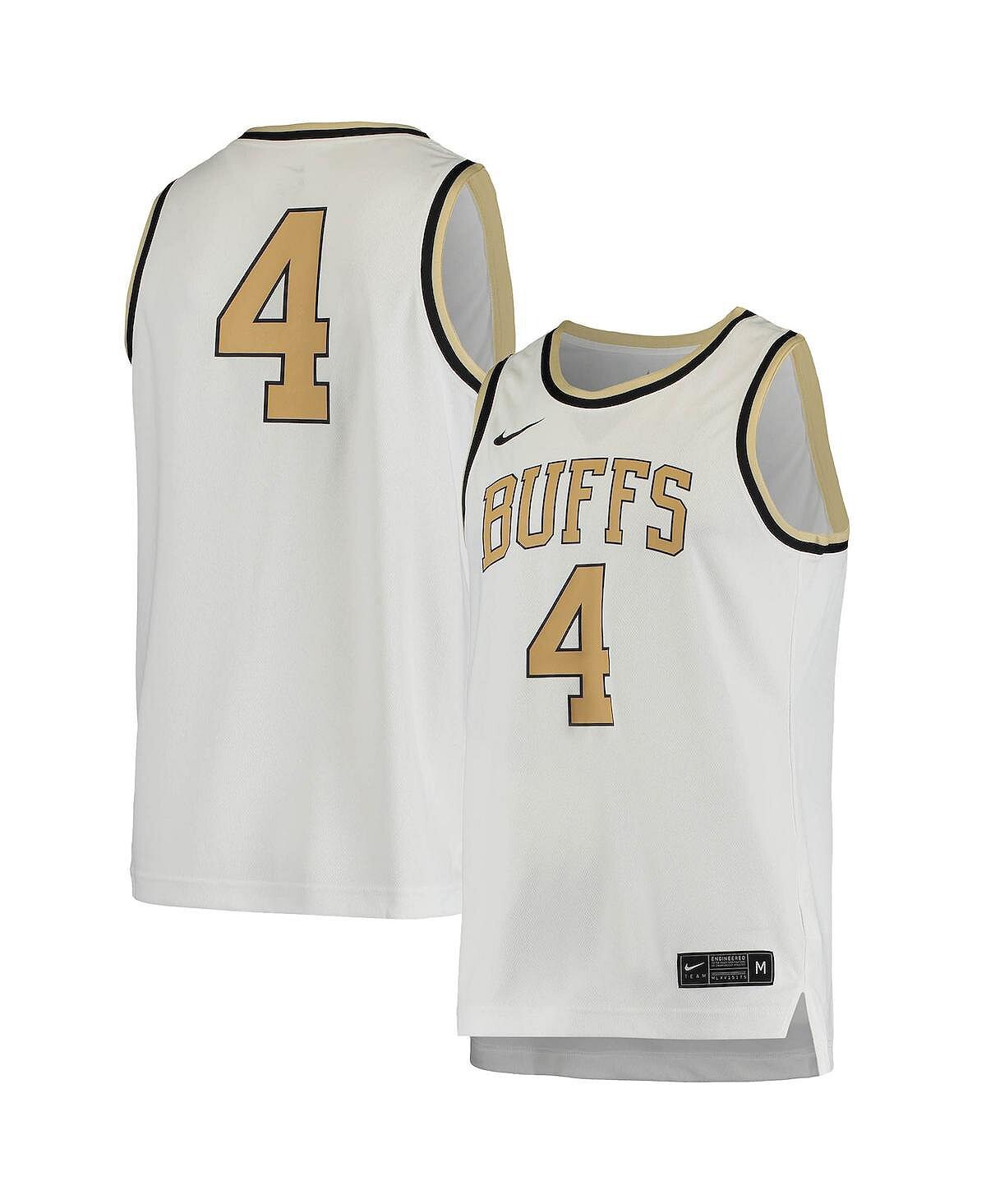 

Мужская баскетбольная майка 4 white colorado buffaloes, копия Nike, белый