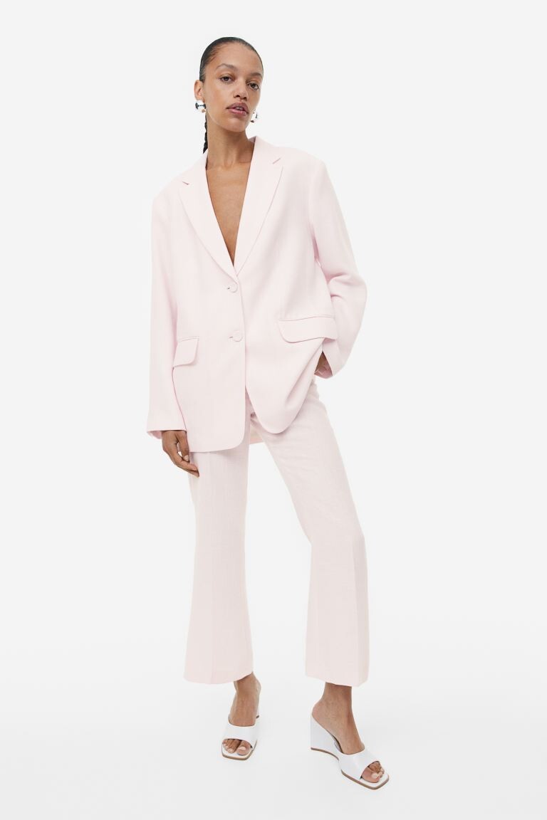 

Брюки-клеш H&M, светло-розовый